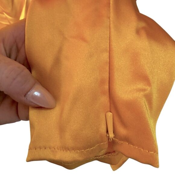 NWT MAC DUGGAL A-line Satin elegant train gown size 12 - Picture 7 of 10